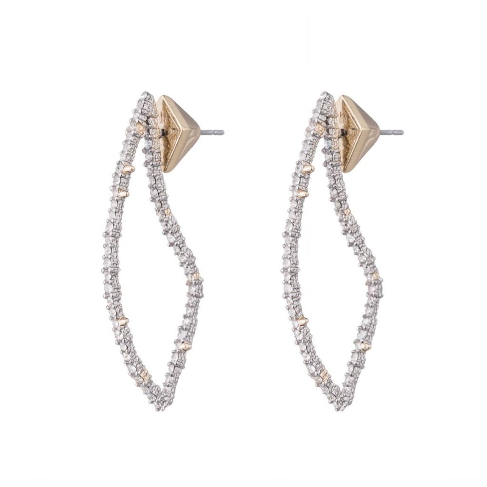ALEXIS BITTAR Encrusted Abstract Thorn Earrings - Picture 1 of 8